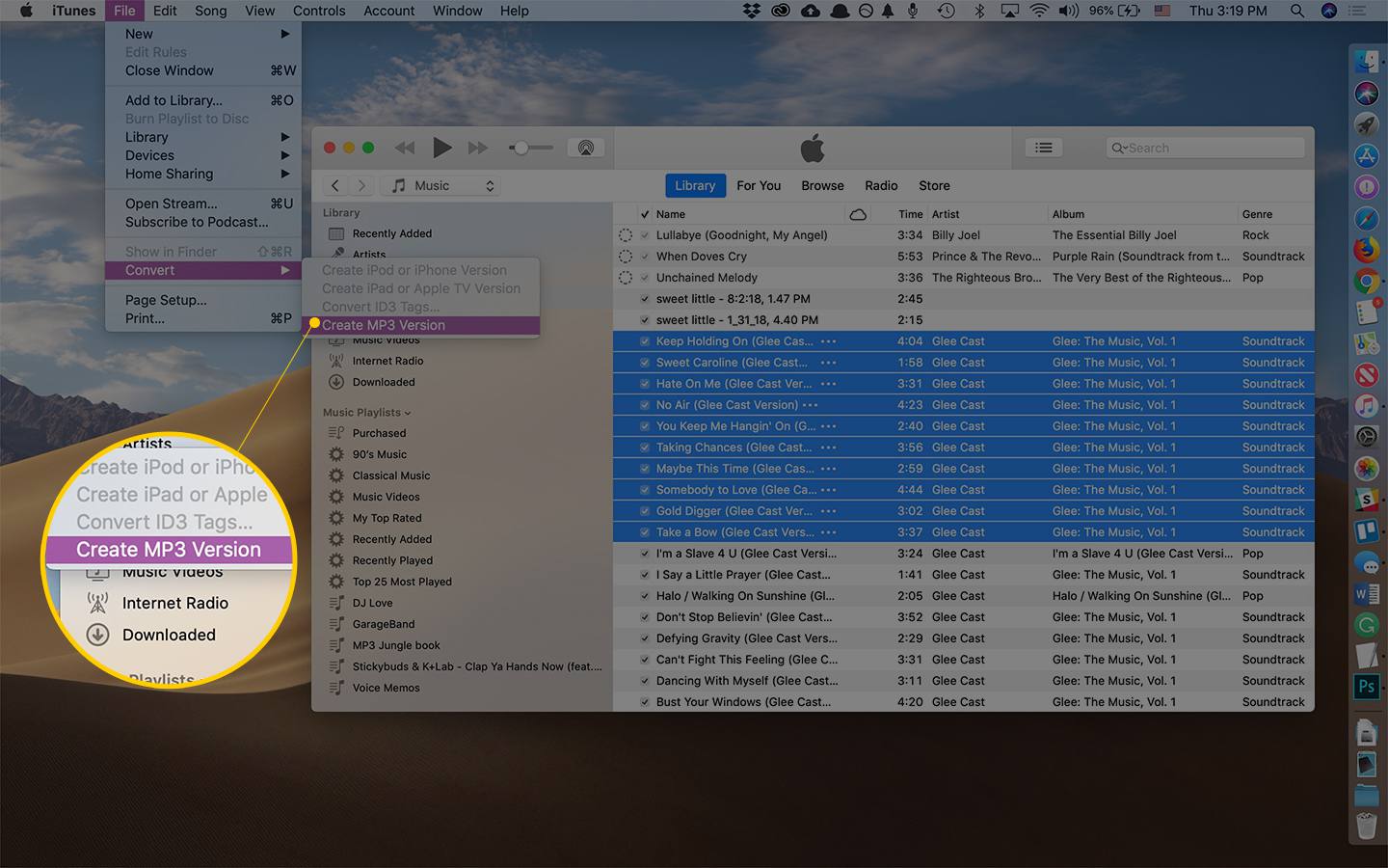 search for all mp3 on mac